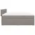 Produktbild 9 för Ramsäng med madrass taupe 180x200 cm tyg