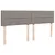 Produktbild 8 för Ramsäng med madrass taupe 200x200 cm tyg
