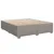 Produktbild 5 för Ramsäng med madrass taupe 200x200 cm tyg
