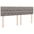 Produktbild 8 för Ramsäng med madrass taupe 200x200 cm tyg