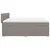 Produktbild 9 för Ramsäng med madrass taupe 200x200 cm tyg