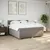 Produktbild 3 för Ramsäng med madrass taupe 200x200 cm tyg