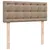 Produktbild 7 för Ramsäng med bäddmadrass cappuccino 90x190 cm konstläder