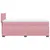 Produktbild 5 för Ramsäng med madrass rosa 80x200 cm sammet