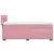 Produktbild 5 för Ramsäng med madrass rosa 80x200 cm sammet