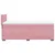 Produktbild 9 för Ramsäng med madrass rosa 90x190 cm sammet