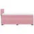 Produktbild 9 för Ramsäng med madrass rosa 90x190 cm sammet