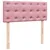Produktbild 8 för Ramsäng med madrass rosa 120x200 cm sammet