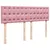 Produktbild 8 för Ramsäng med madrass mörk rosa 140x200 cm sammet
