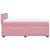 Produktbild 9 för Ramsäng med madrass mörk rosa 140x200 cm sammet