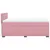 Produktbild 9 för Ramsäng med madrass rosa 160x200 cm sammet