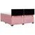 Produktbild 10 för Ramsäng med madrass rosa 180x200 cm sammet