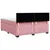 Produktbild 10 för Ramsäng med madrass rosa 180x200 cm sammet