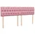 Produktbild 8 för Ramsäng med madrass rosa 180x200 cm sammet