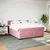 Produktbild 3 för Ramsäng med madrass rosa 180x200 cm sammet