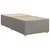 Produktbild 7 för Ramsäng med madrass taupe 80x200 cm tyg