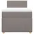 Produktbild 4 för Ramsäng med madrass taupe 90x190 cm tyg