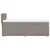 Produktbild 5 för Ramsäng med madrass taupe 90x190 cm tyg
