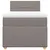 Produktbild 4 för Ramsäng med madrass taupe 90x200 cm tyg
