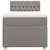 Produktbild 4 för Ramsäng med madrass taupe 90x200 cm tyg