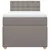 Produktbild 4 för Ramsäng med madrass taupe 100x200 cm tyg