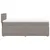 Produktbild 5 för Ramsäng med madrass taupe 100x200 cm tyg