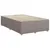 Produktbild 7 för Ramsäng med madrass taupe 120x190 cm tyg