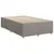 Produktbild 7 för Ramsäng med madrass taupe 120x190 cm tyg