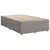 Produktbild 7 för Ramsäng med madrass taupe 120x190 cm tyg