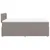 Produktbild 5 för Ramsäng med madrass taupe 120x200 cm tyg