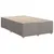 Produktbild 7 för Ramsäng med madrass taupe 120x200 cm tyg