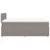 Produktbild 5 för Ramsäng med madrass taupe 120x200 cm tyg
