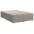 Produktbild 7 för Ramsäng med madrass taupe 140x190 cm tyg