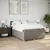 Produktbild 3 för Ramsäng med madrass taupe 160x200 cm tyg