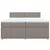 Produktbild 4 för Ramsäng med madrass taupe 200x200 cm tyg