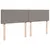 Produktbild 10 för Ramsäng med madrass taupe 200x200 cm tyg
