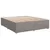 Produktbild 6 för Ramsäng med madrass taupe 200x200 cm tyg