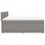 Produktbild 9 för Ramsäng med madrass taupe 200x200 cm tyg
