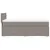 Produktbild 5 för Ramsäng med madrass taupe 80x200 cm tyg