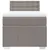Produktbild 4 för Ramsäng med madrass taupe 90x190 cm tyg