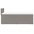 Produktbild 5 för Ramsäng med madrass taupe 90x200 cm tyg