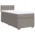 Produktbild 2 för Ramsäng med madrass taupe 90x200 cm tyg