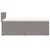 Produktbild 5 för Ramsäng med madrass taupe 100x200 cm tyg