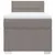 Produktbild 4 för Ramsäng med madrass taupe 100x200 cm tyg