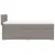 Produktbild 5 för Ramsäng med madrass taupe 100x200 cm tyg