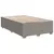 Produktbild 8 för Ramsäng med madrass taupe 120x190 cm tyg