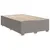 Produktbild 8 för Ramsäng med madrass taupe 120x190 cm tyg