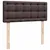 Produktbild 7 för Ramsäng med madrass mörkbrun 120x190 cm tyg