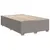 Produktbild 8 för Ramsäng med madrass taupe 120x200 cm tyg