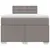 Produktbild 4 för Ramsäng med madrass taupe 120x200 cm tyg